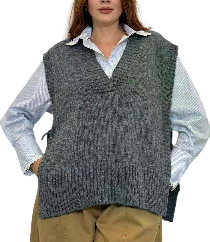 Souvenir Gilet Antracite Donna