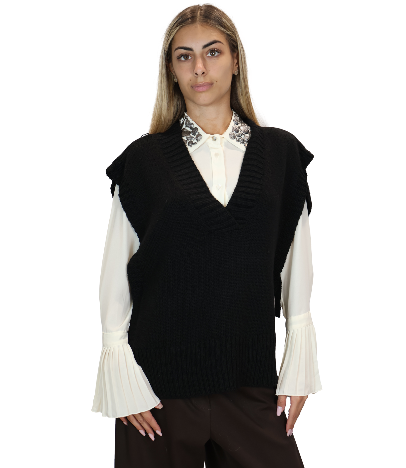 Souvenir Gilet Nero Donna