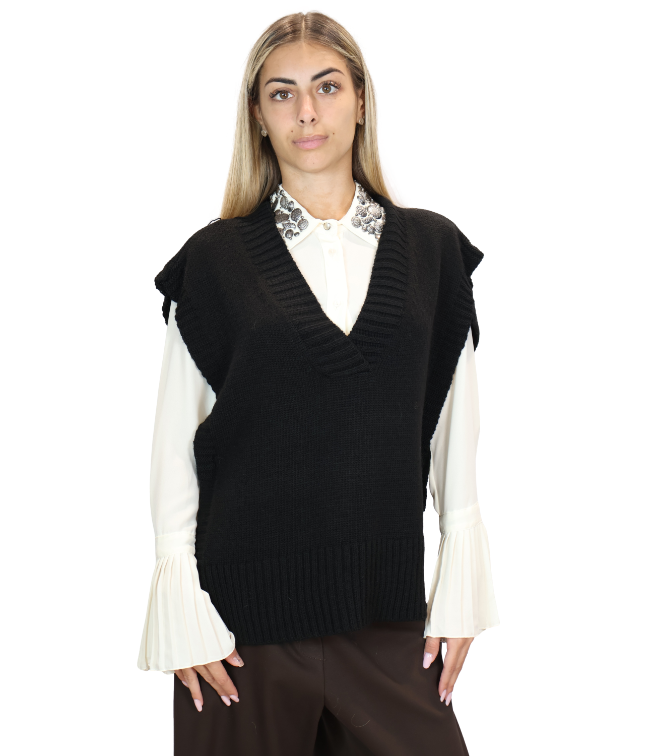 Souvenir Gilet Nero Donna