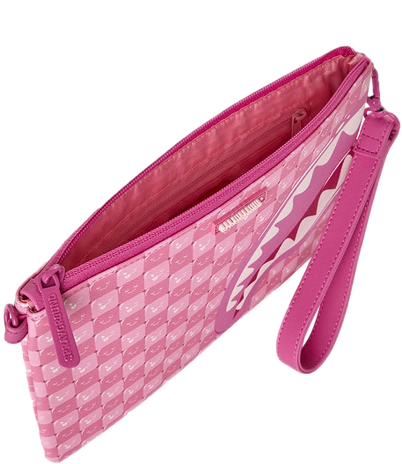 Borsa a tracolla Sprayground rosa con grafica Shark