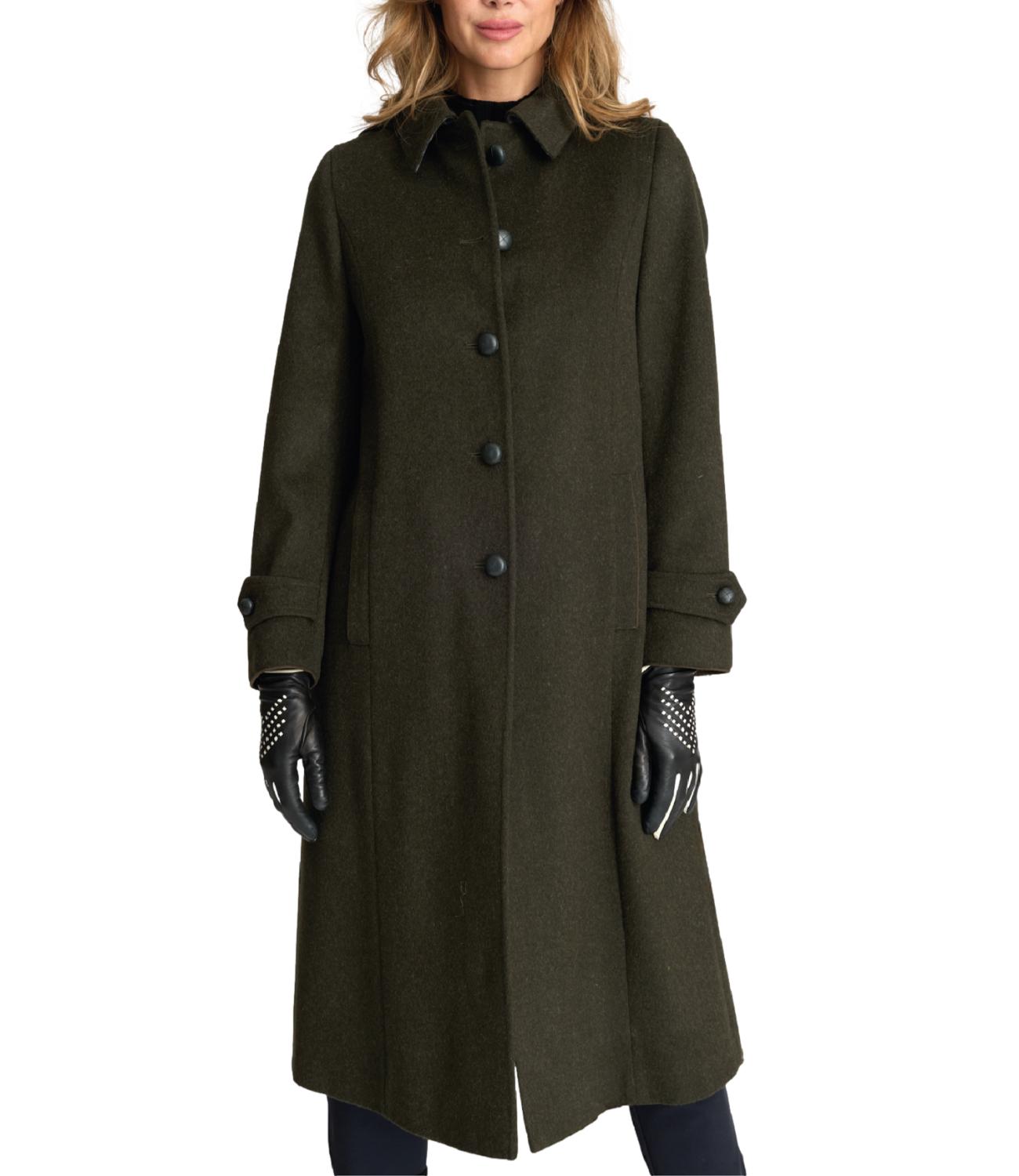 Cappotto Steinbock Zirl Wollfutter Fix donna verde