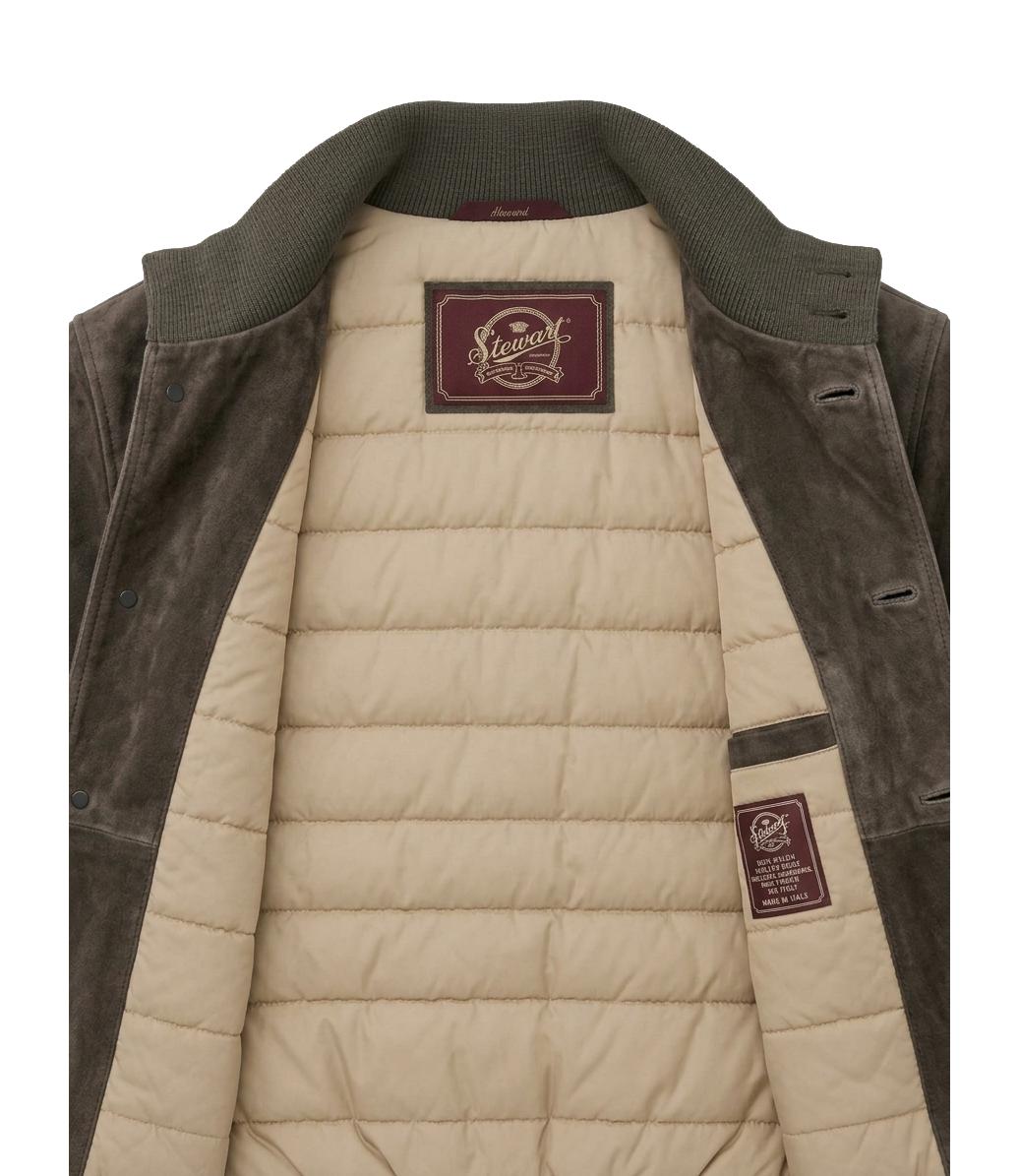 Stewart Giacca in pelle di camoscio Clint Nuvola Light