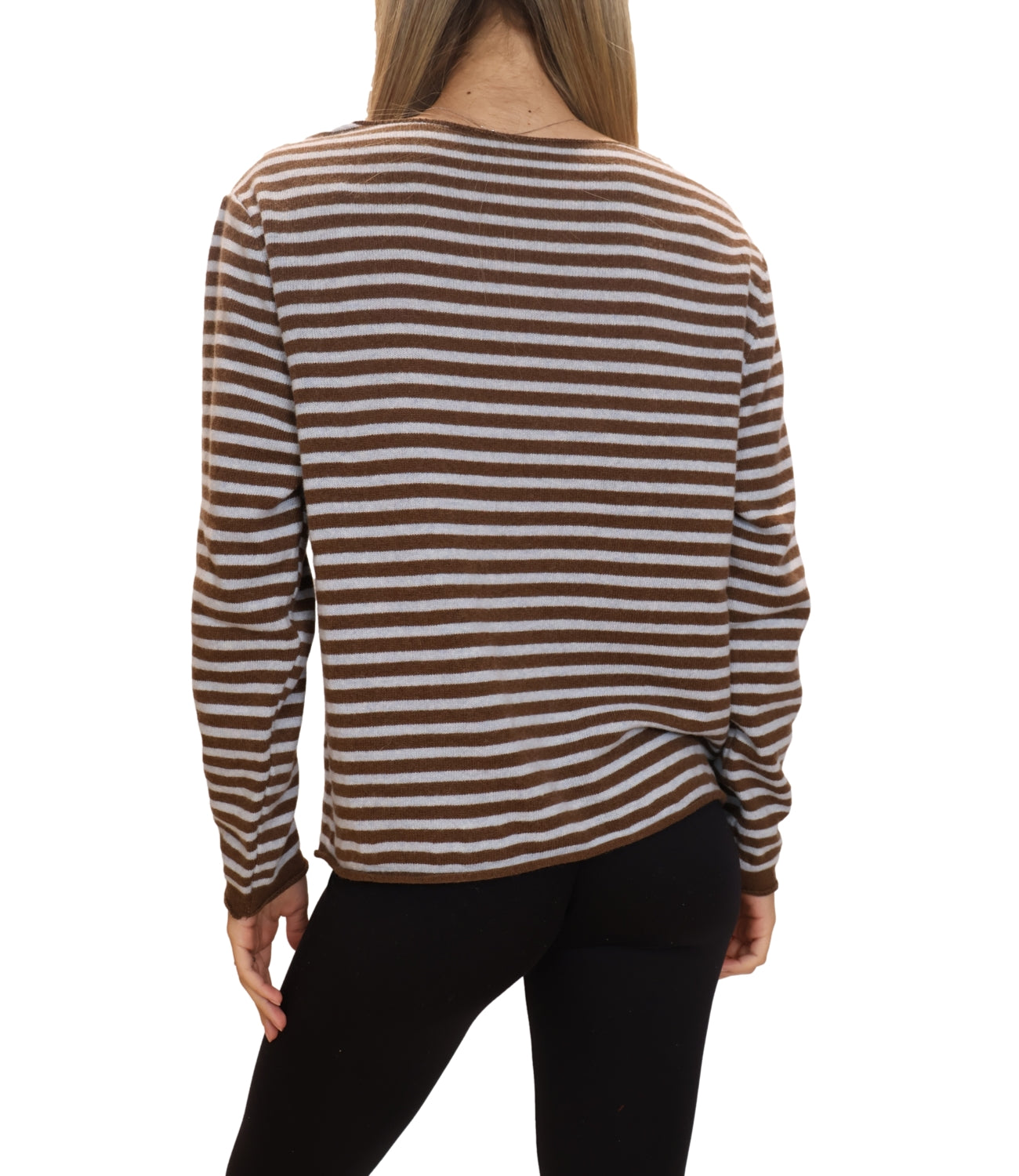 Studio It Maglia Riga Celeste/Moro Donna