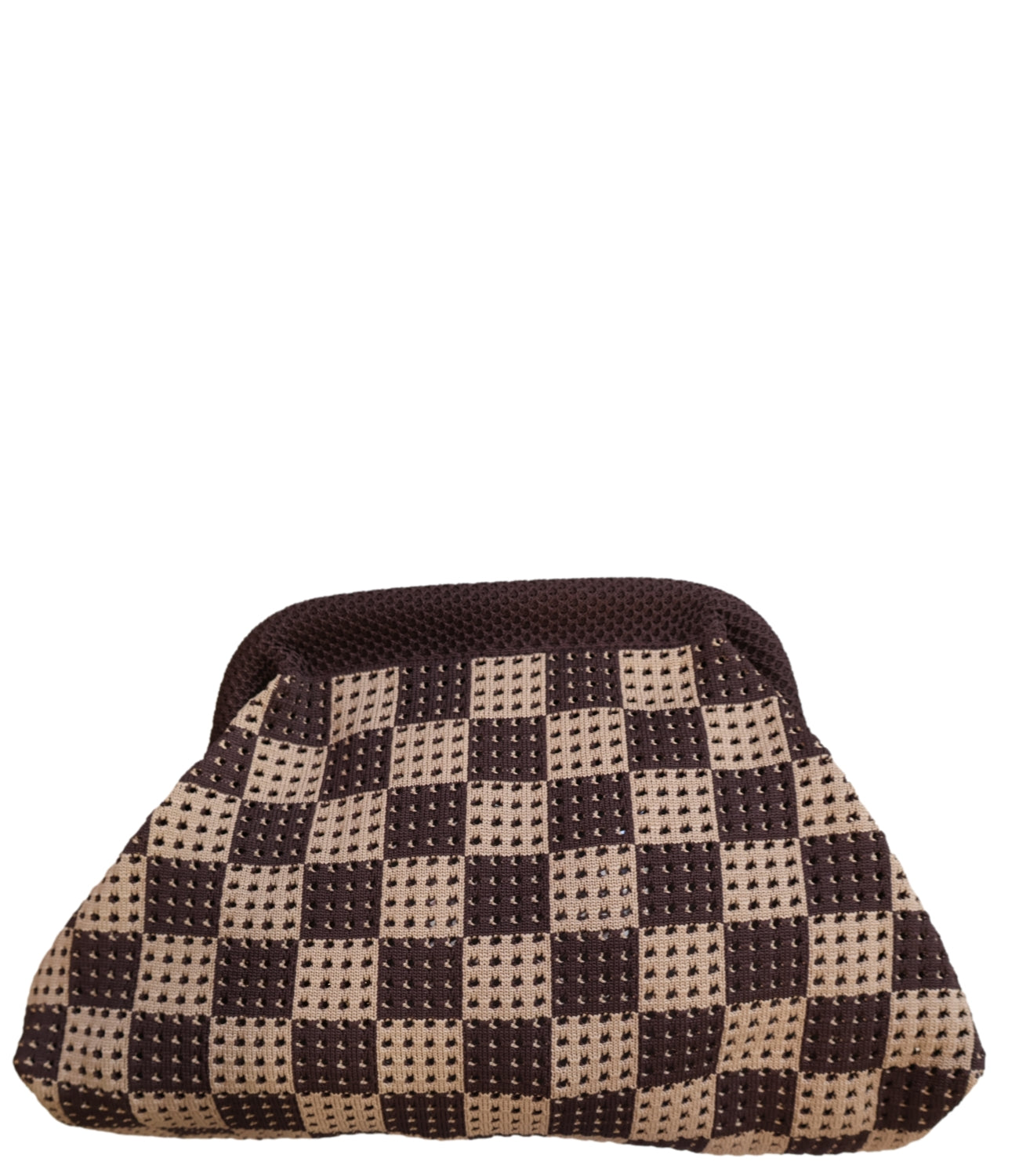 Studio It Borsa Pochette Scacchi Moro/Cammello Donna