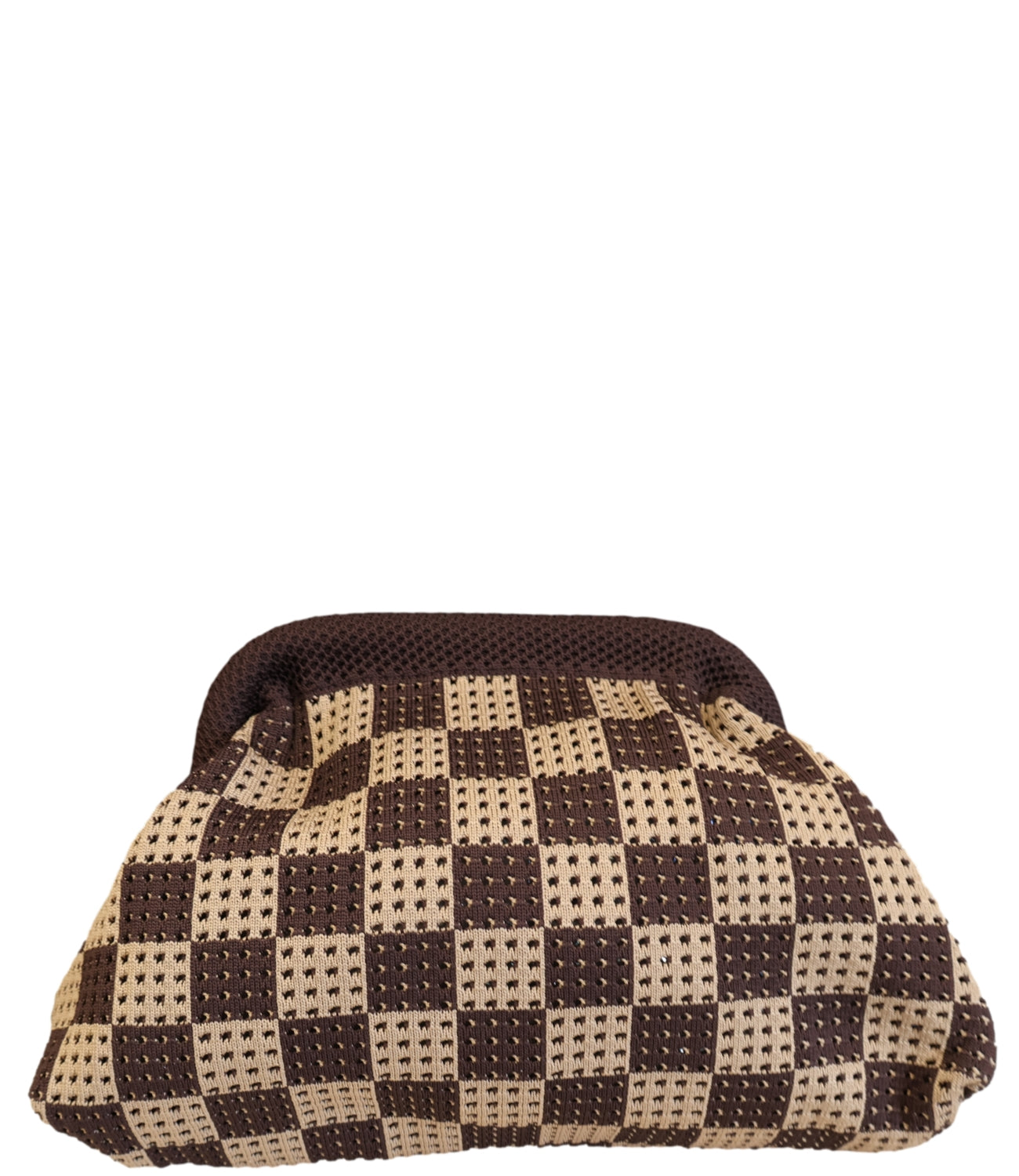 Studio It Borsa Pochette Scacchi Moro/Cammello Donna
