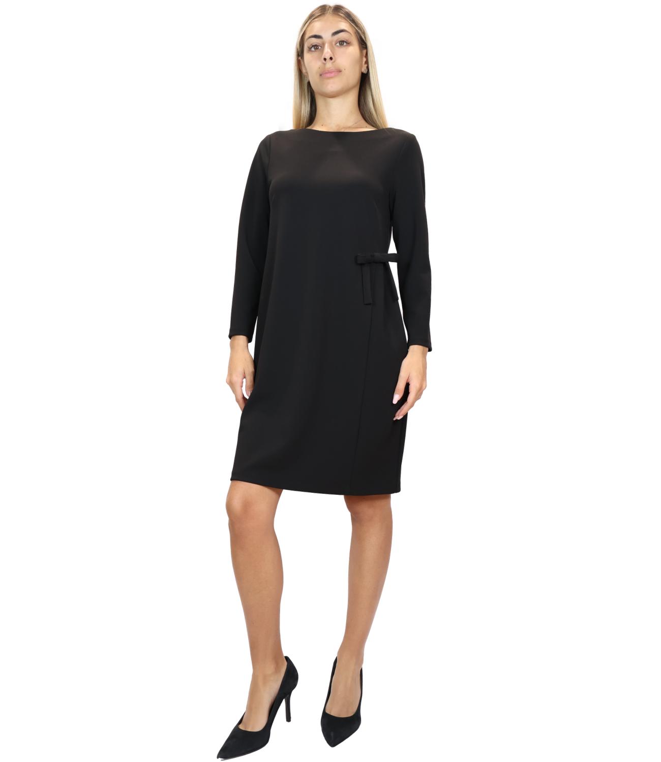 Studio It Abito Fiocco Nero Donna