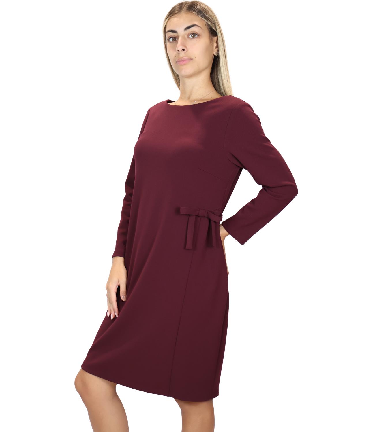 Studio It Abito Fiocco Vino Donna