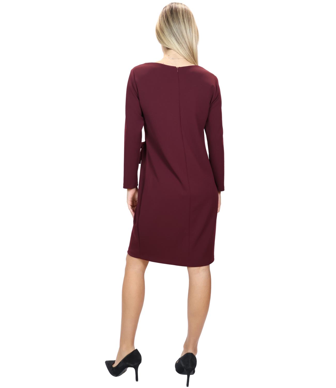 Studio It Abito Fiocco Vino Donna