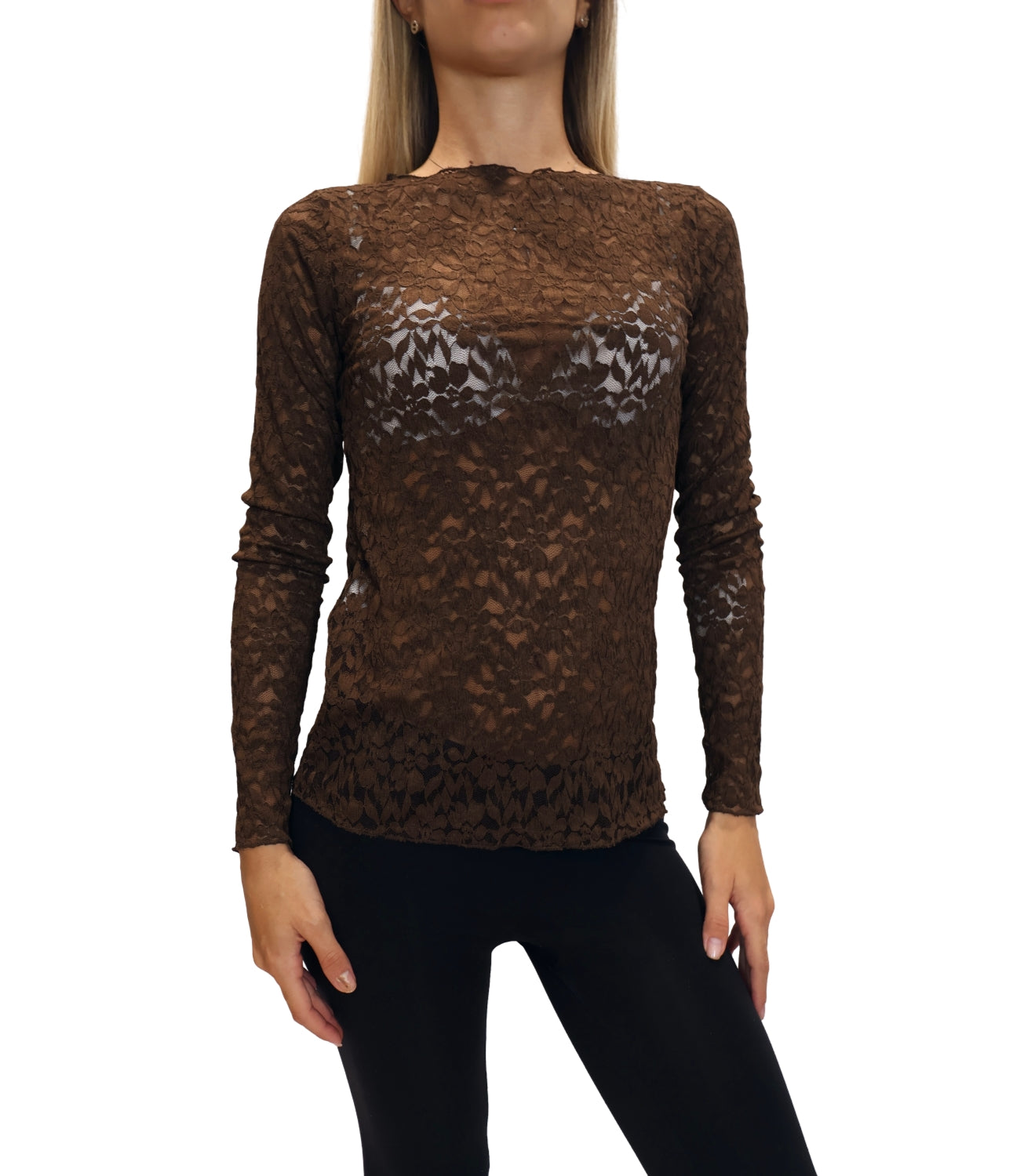 Studio It T-shirt Pizzo Moro Donna