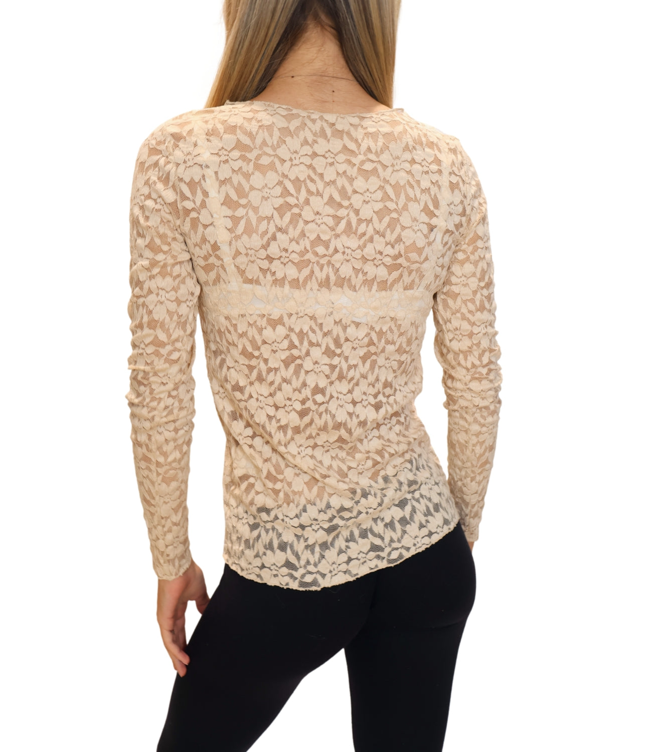 Studio It T-shirt Pizzo Panna Donna