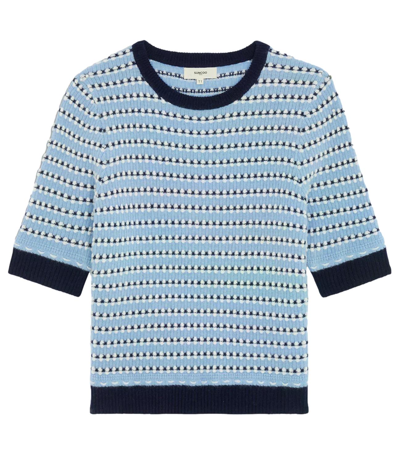 Suncoo Maglia Perly Bleu Ciel Donna