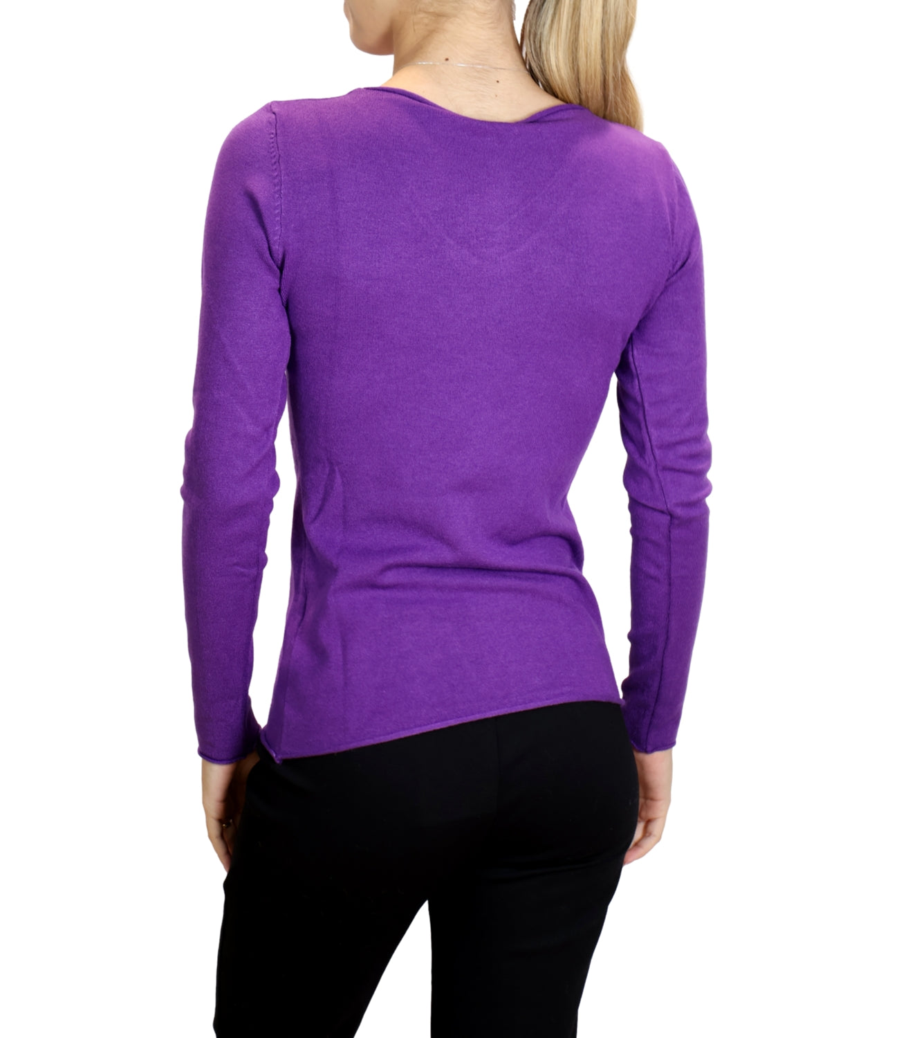 Susy Mix Maglia Scollo a V ViolaDonna