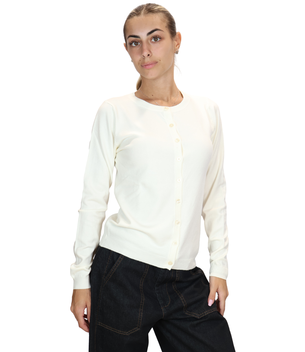 SUSY MIX giacchina crema donna