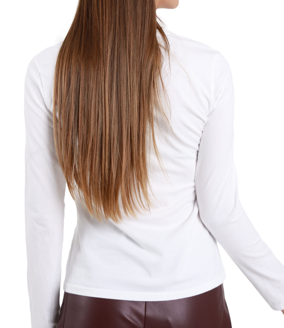 Susy Mix T-shirt Serafino Bianco Donna