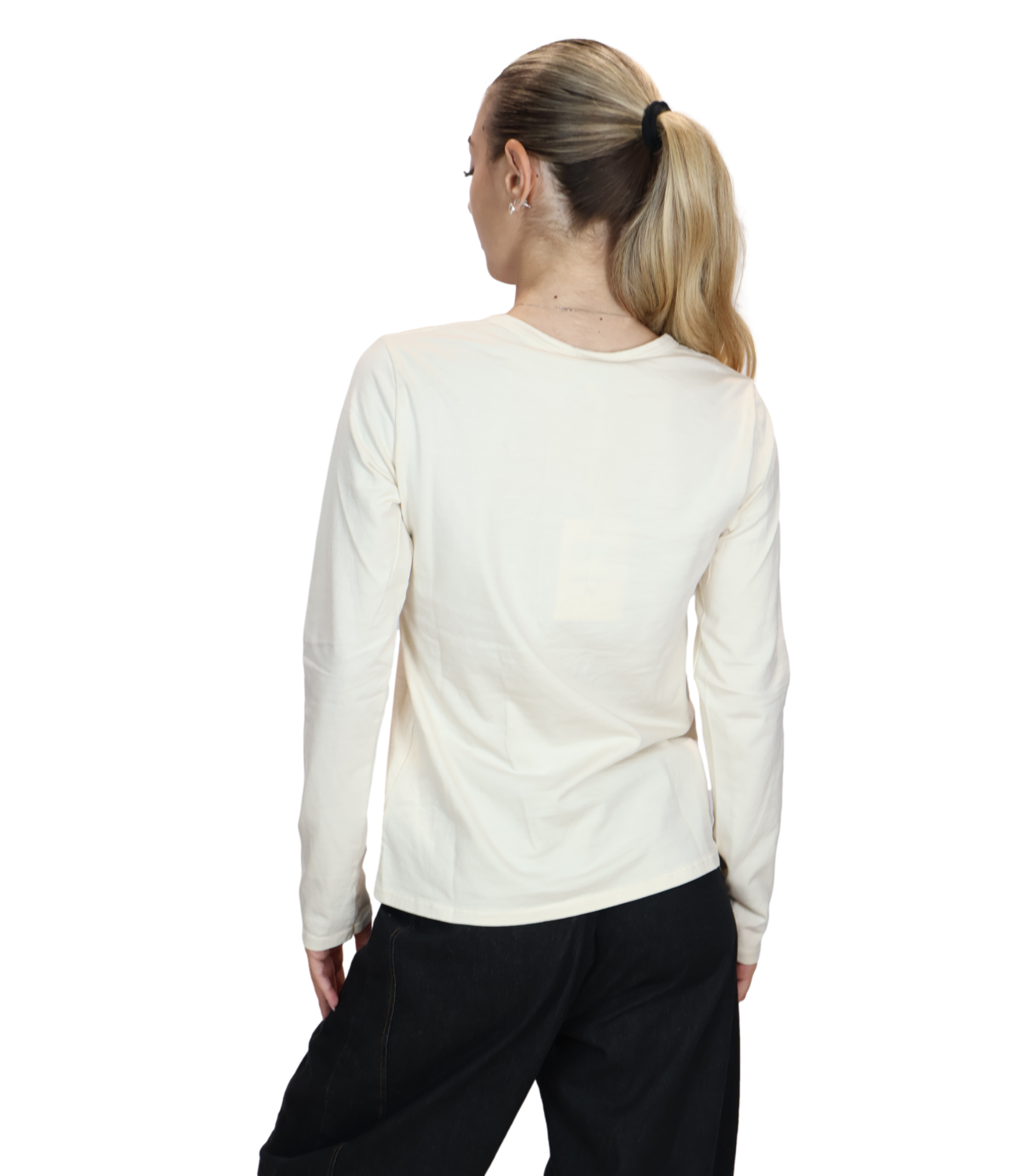Susy Mix Maglia Serafino Burro Donna
