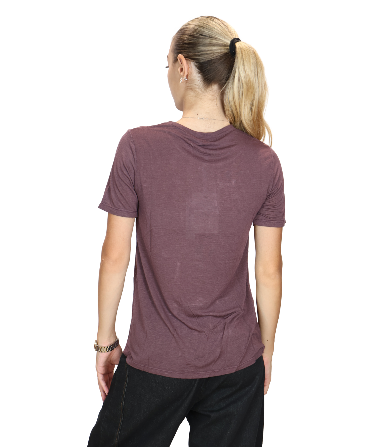 SUSY MIX maglia paricollo vino donna