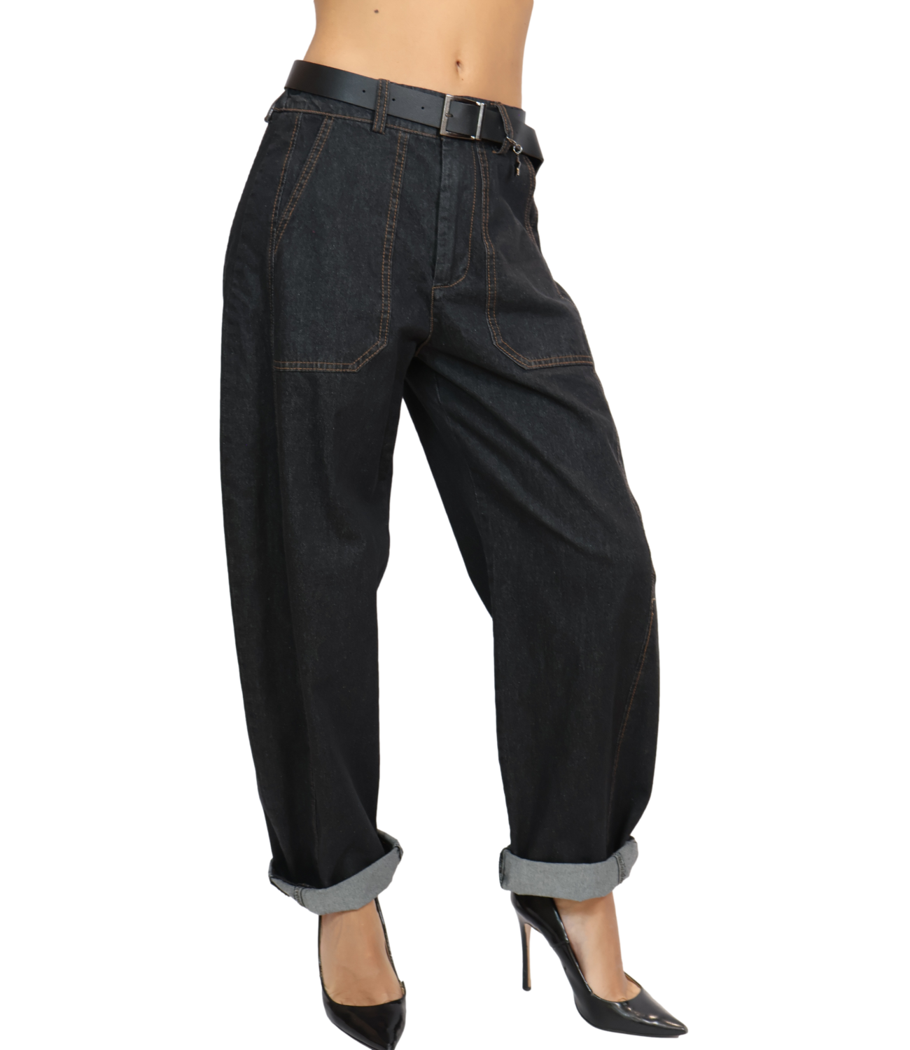Susy Mix Pantalone Stellina Nero
