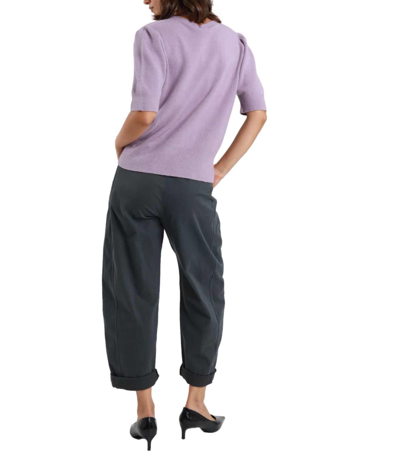 Susy Mix Pantalone Ovetto Grigio Piombo Donna