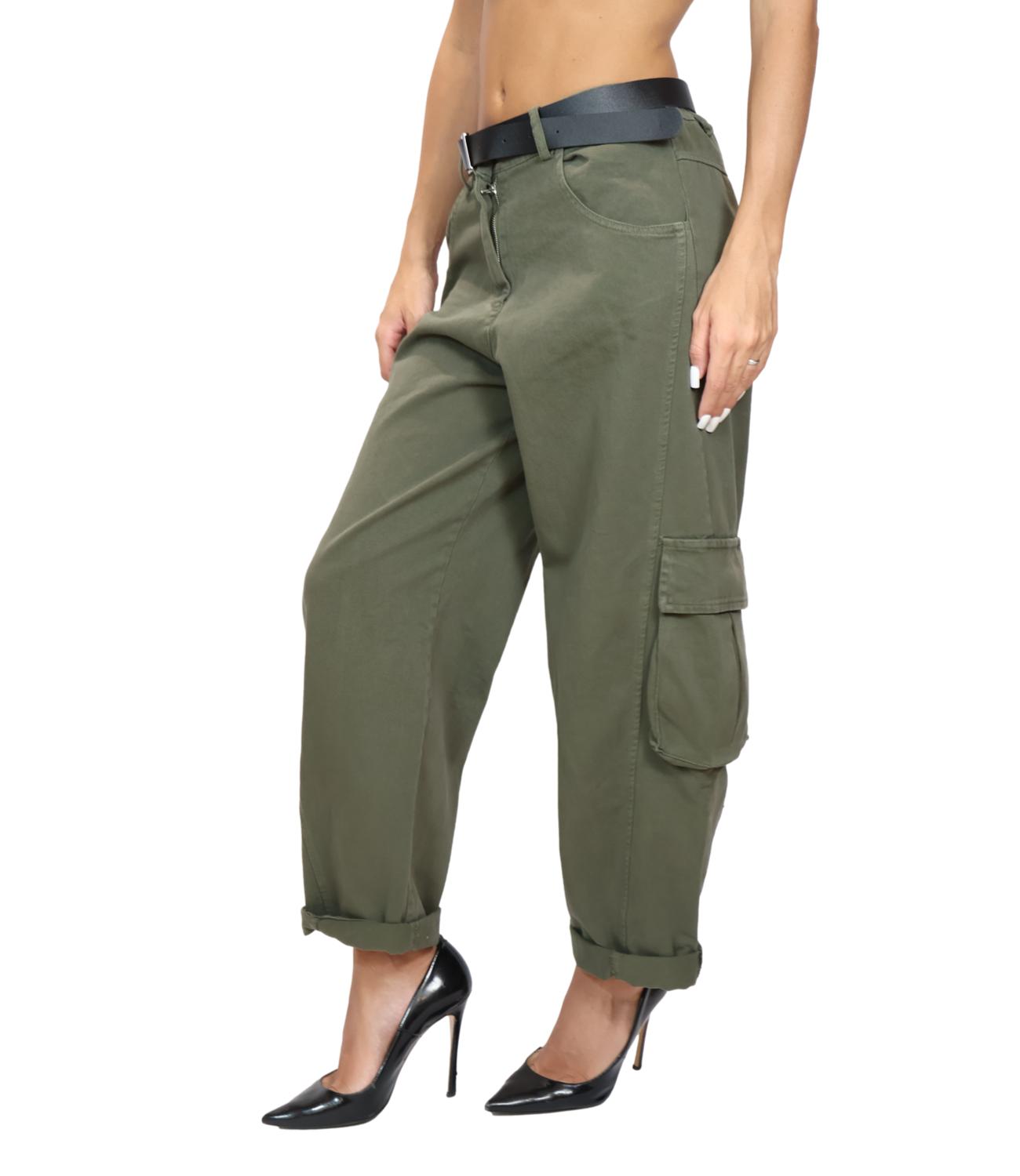 SUSY MIX pantalone tasconato militare donna