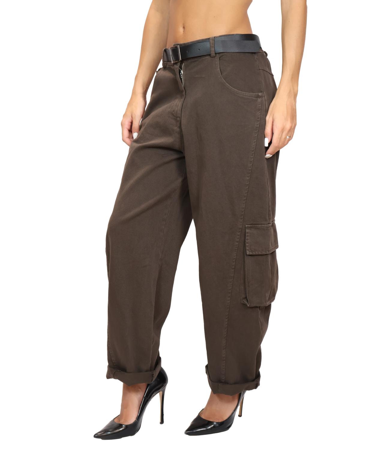 SUSY MIX pantalone tasconato moro donna