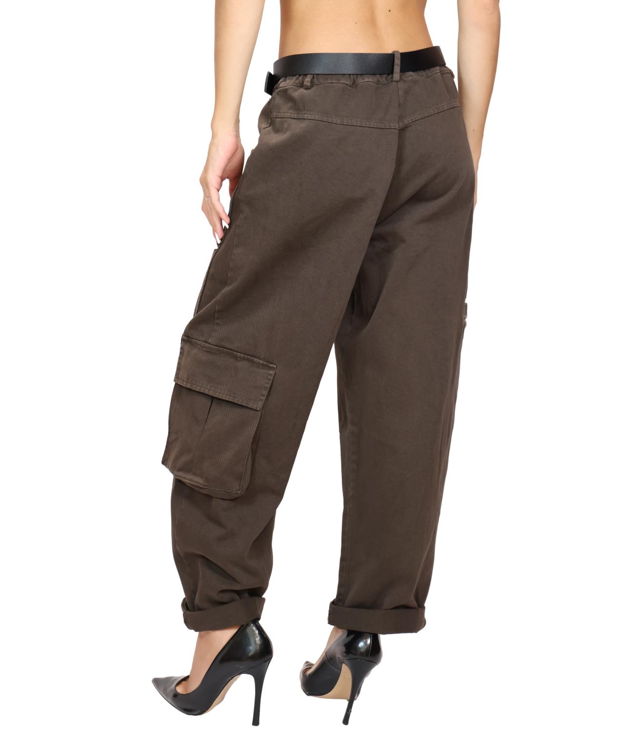 SUSY MIX pantalone tasconato moro donna