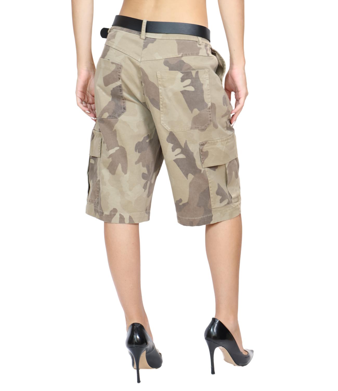 SUSY MIX bermuda camouflage militare donna