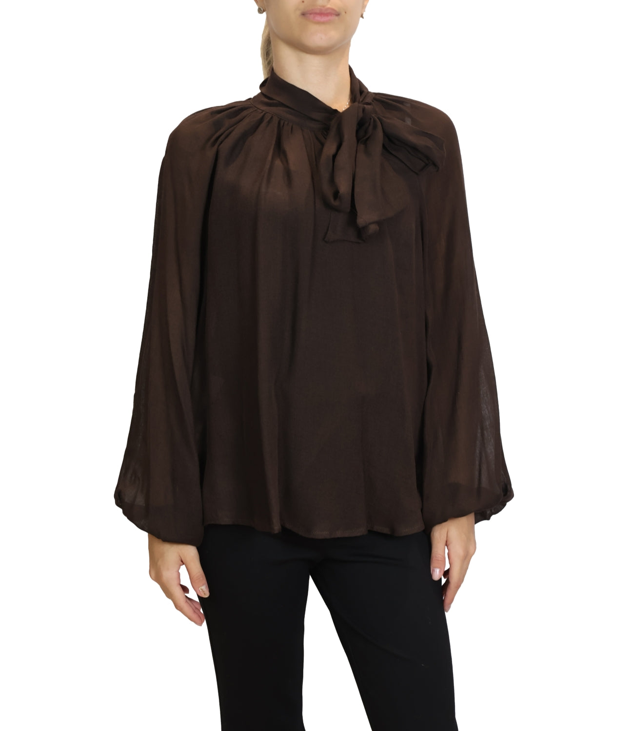 Susy Mix Camicia Fiocco Moro Donna