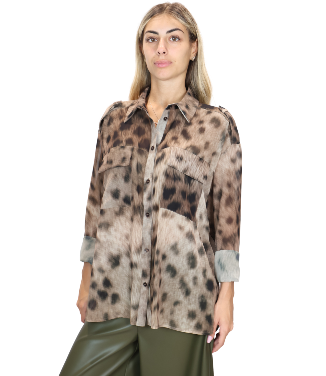 SUSY MIX camica fantasia animalier donna