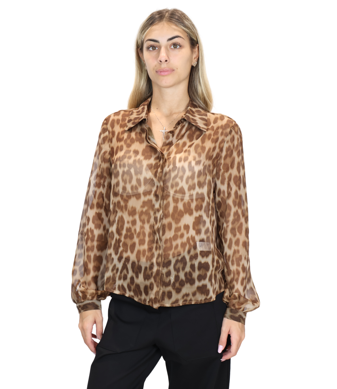SUSY MIX camicia chiffon fantasia donna