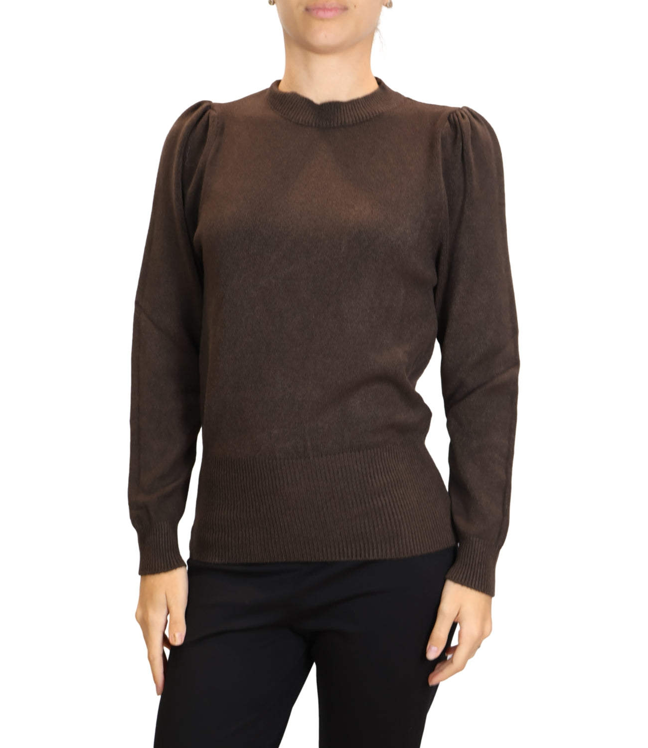 Susy Mix Maglia Paricollo Moro Donna
