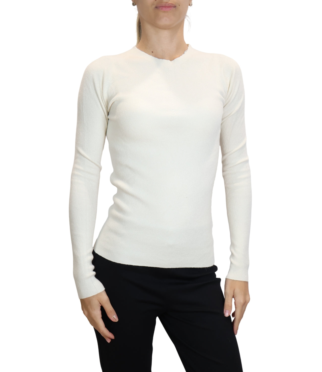 Susy Mix Maglia Crema Donna