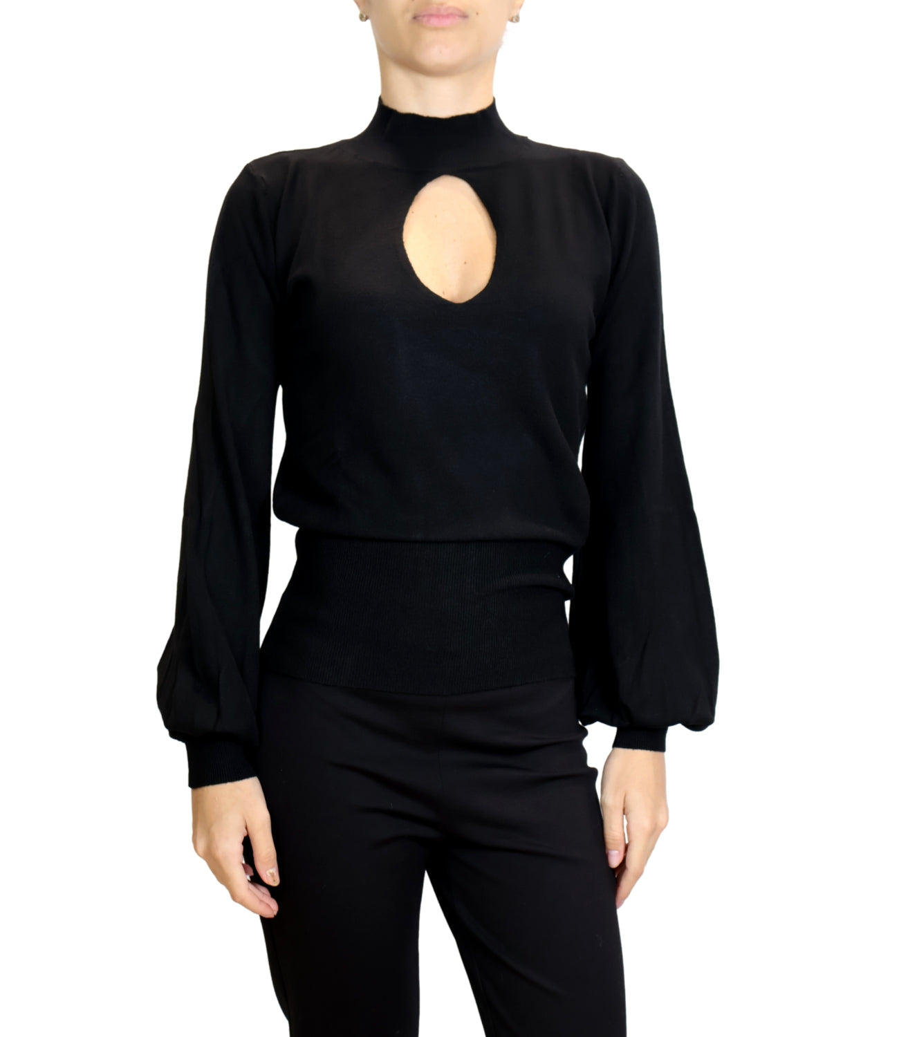 Susy Mix Maglia Goccia Nero Donna