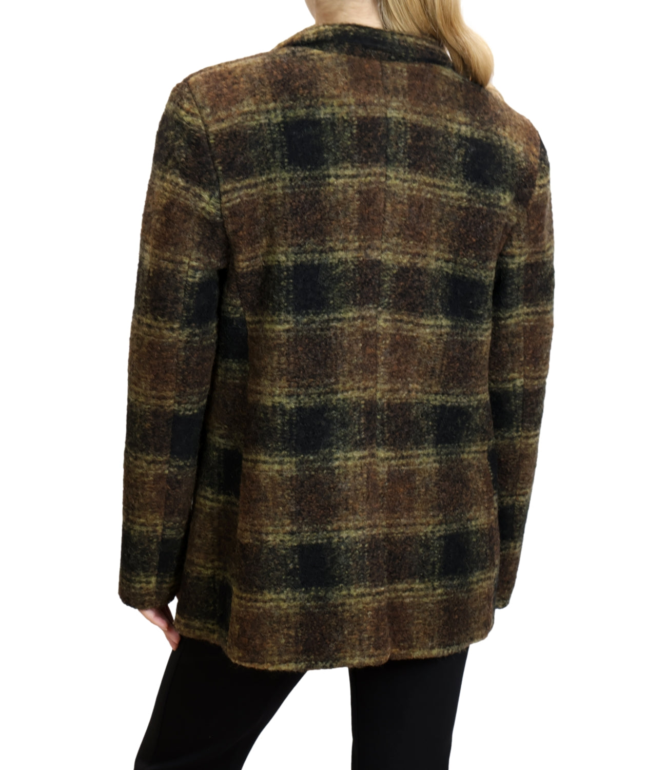 Susy Mix Giacca Check c/spille Oro Donna