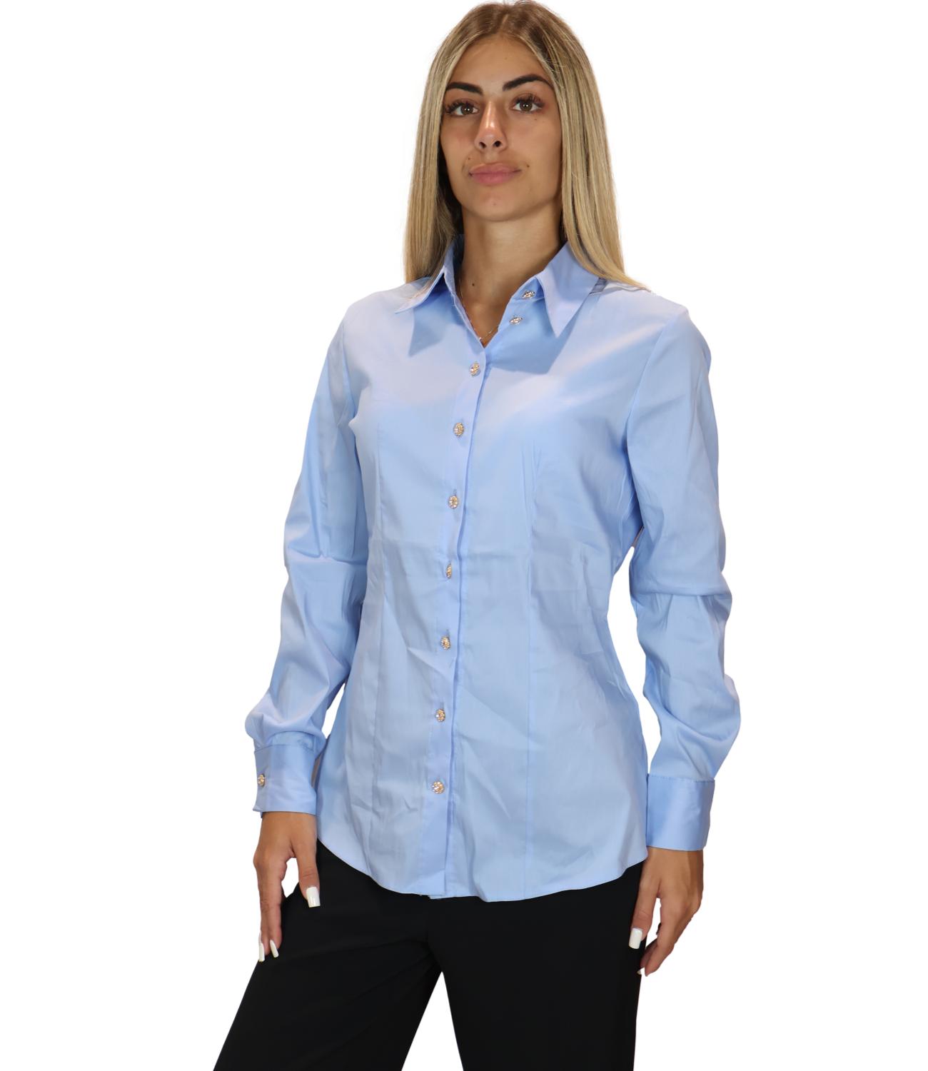 SUSY MIX camicia azzurra donna