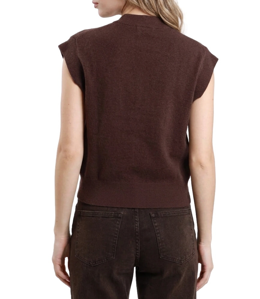Susy Mix Gilet Zip Moro Donna