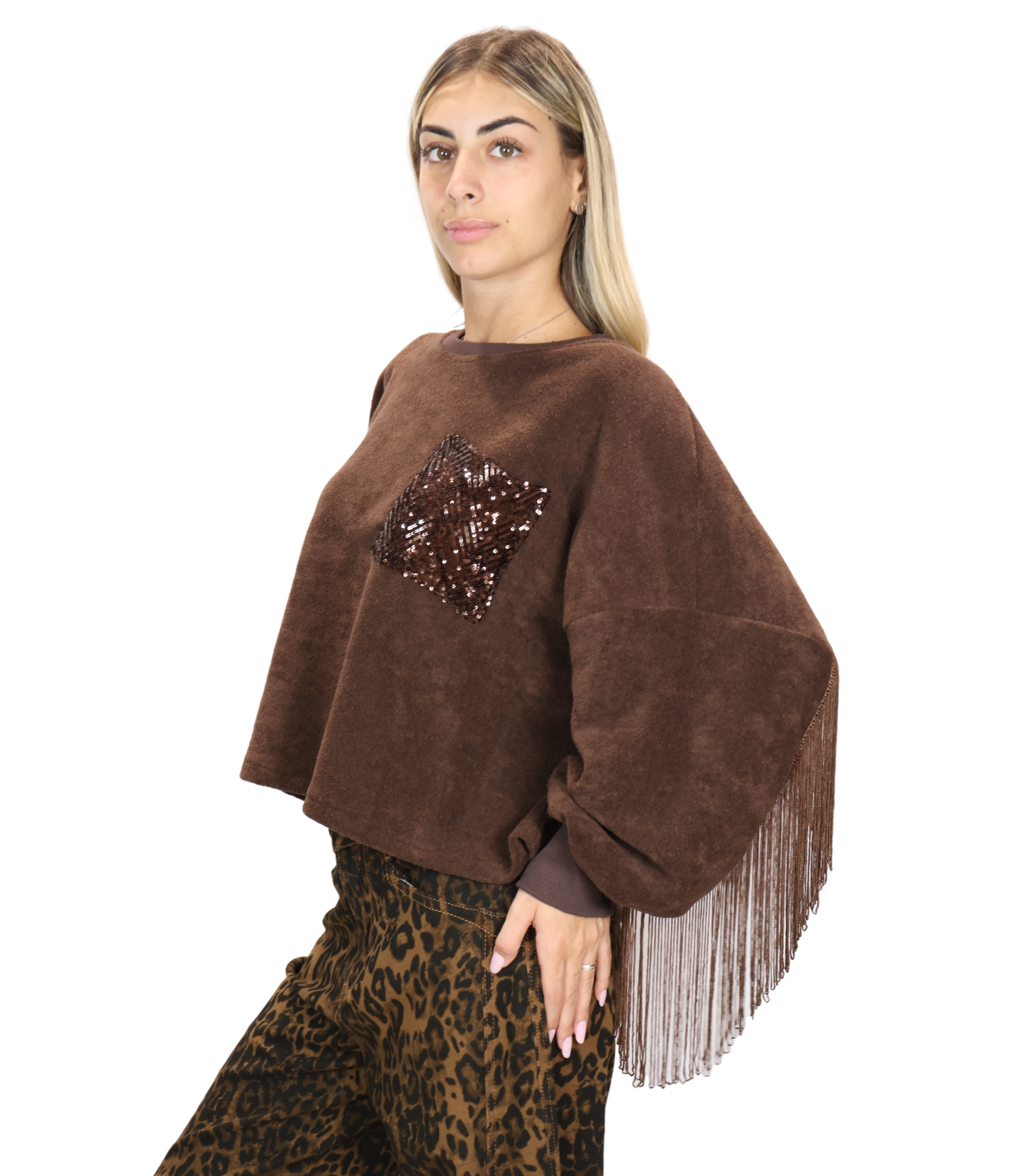 SUSY MIX felpa moro donna