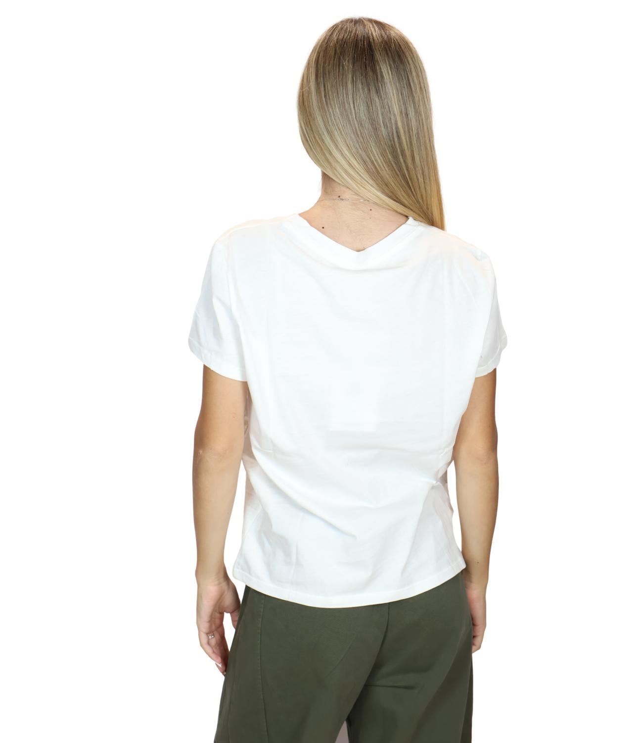 Susy Mix T-shirt B.co/Rosso Donna