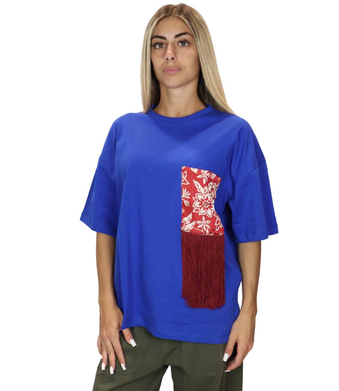 Susy Mix T-shirt Blu Royal Donna