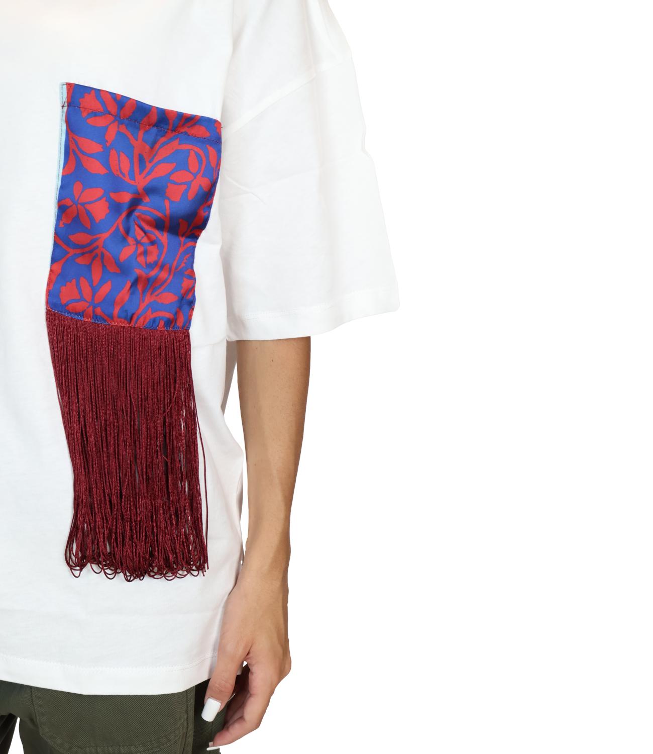 Susy Mix T-shirt Fan.Blu/Rosso Donna