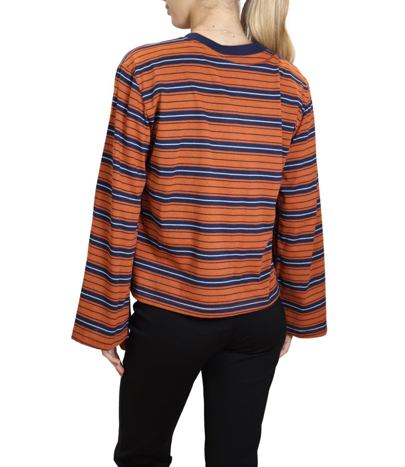Susy Mix Maglia Riga Arancio Donna