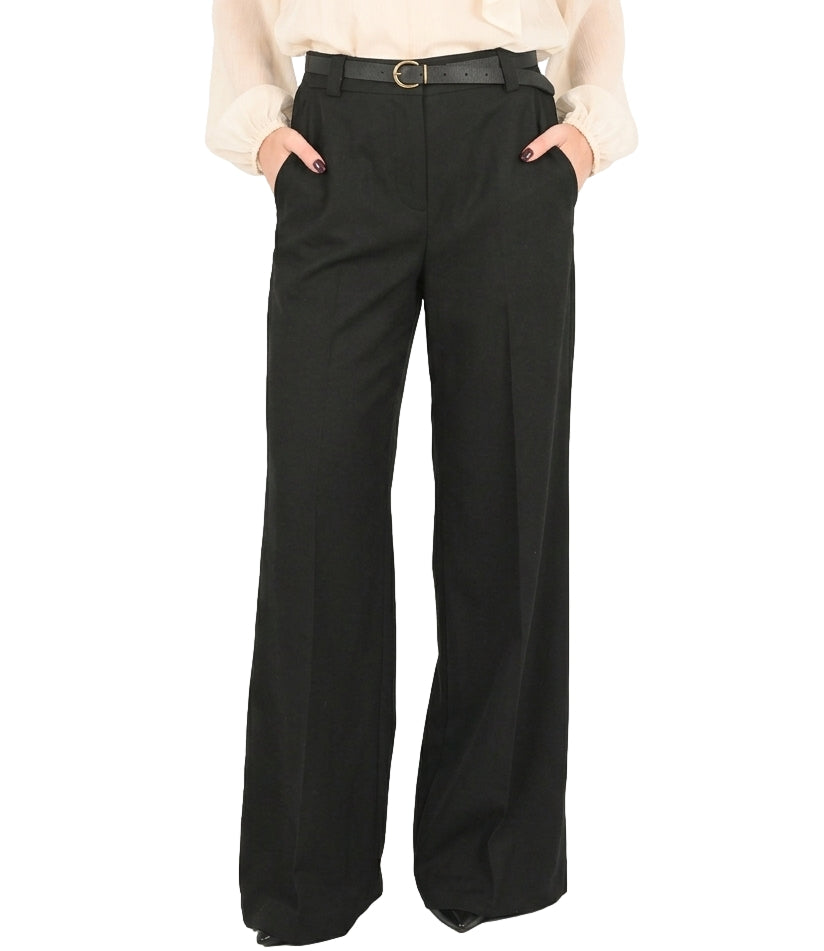 Susy Mix Pantalone Palazzo Nero Donna