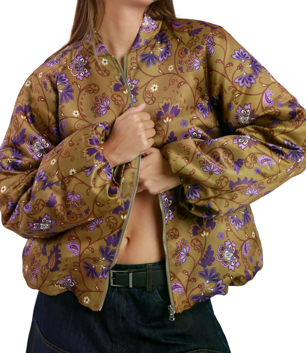 Susy Mix Bomber Verde Oliva Donna