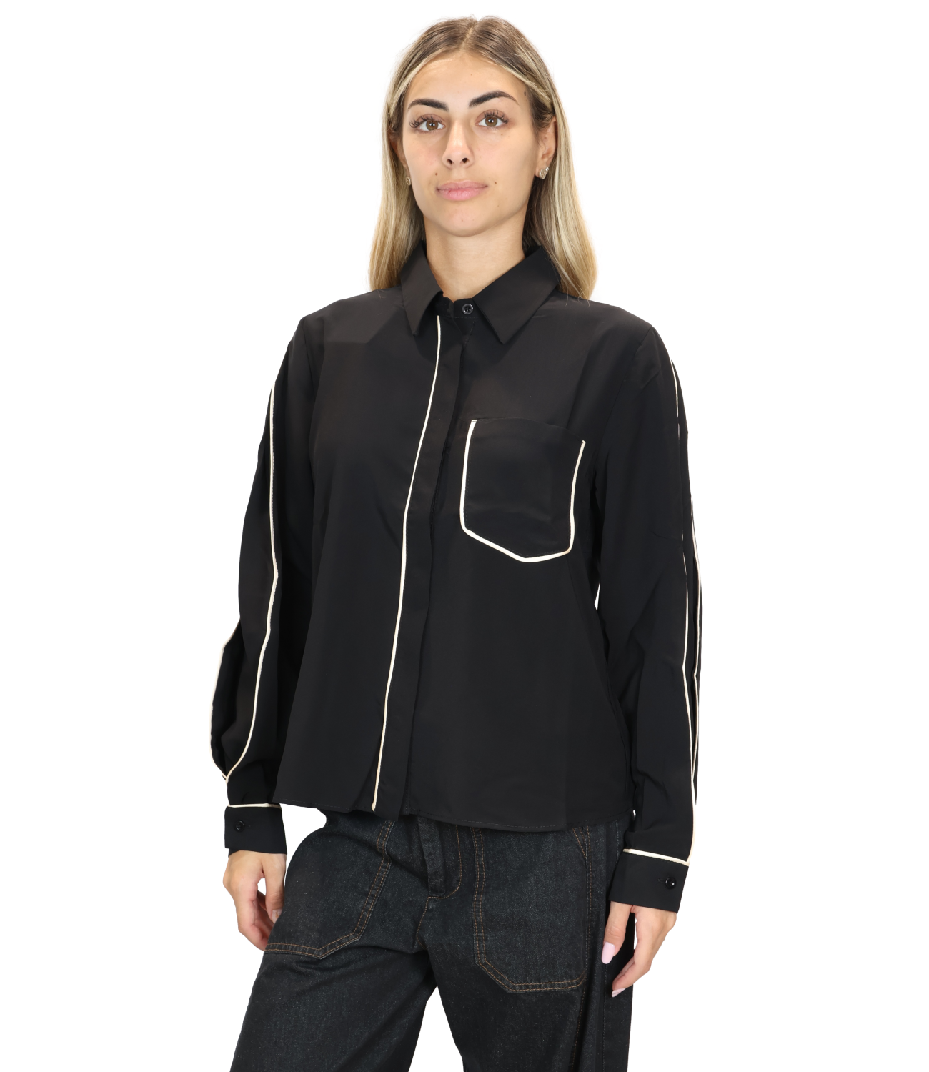 SUSY MIX camicia nera donna