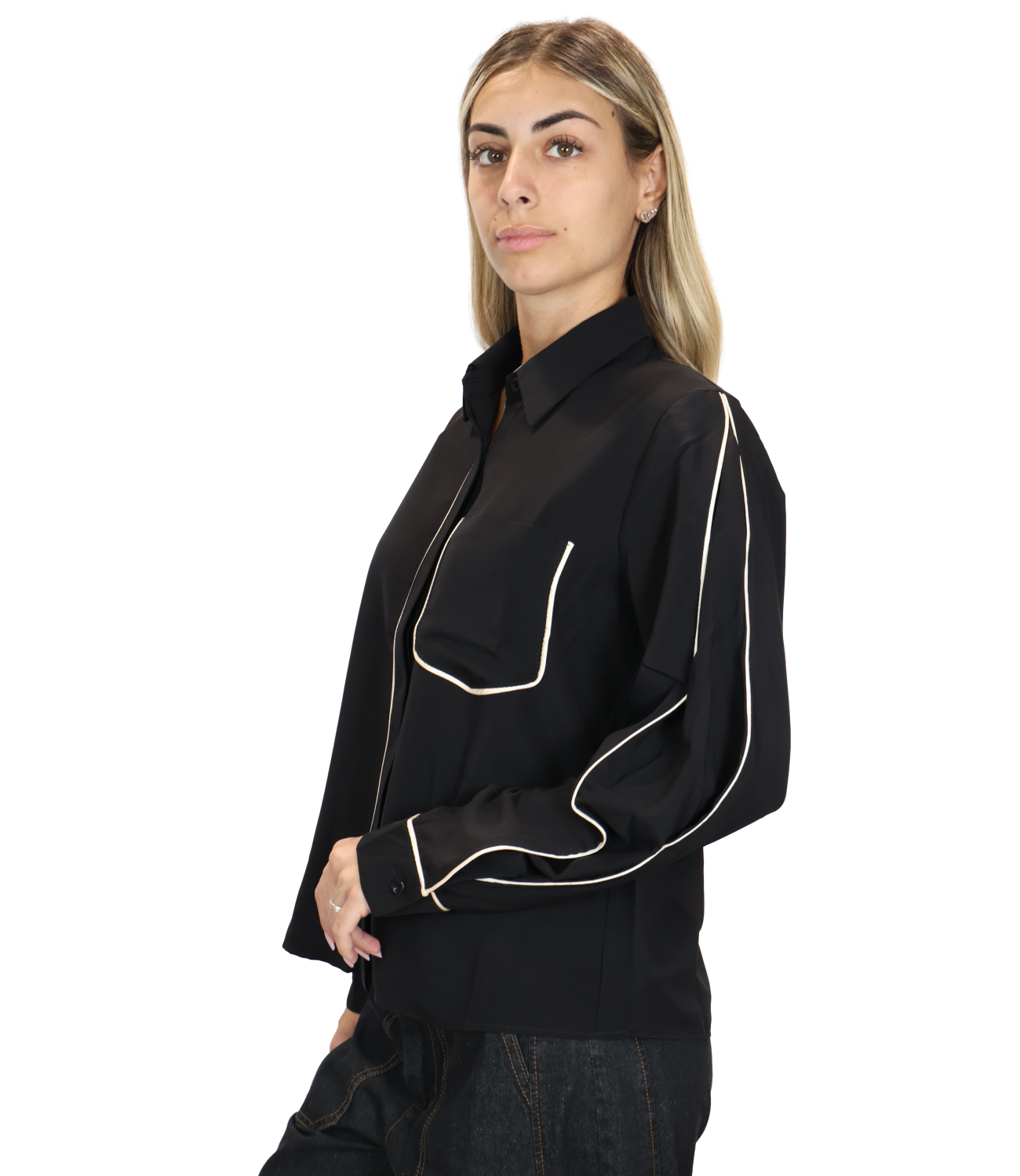 SUSY MIX camicia nera donna
