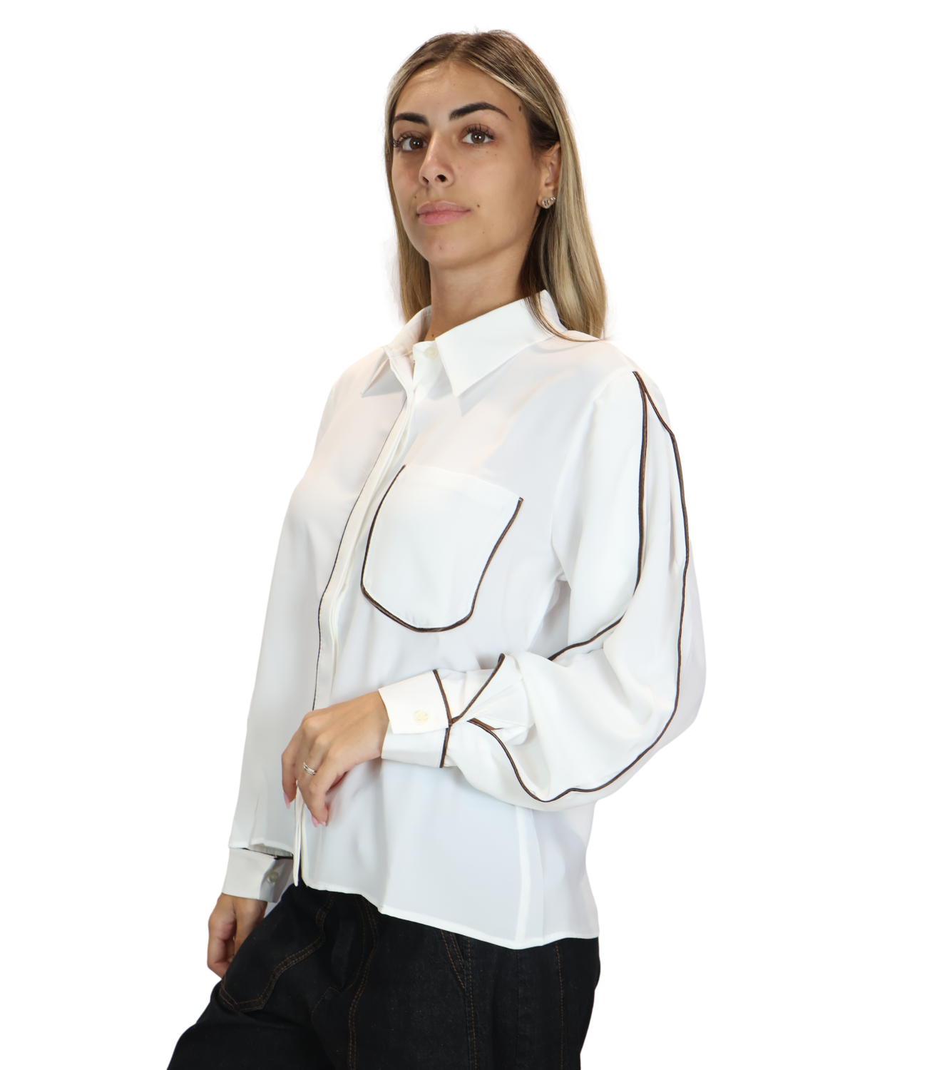 SUSY MIX camicia panna donna