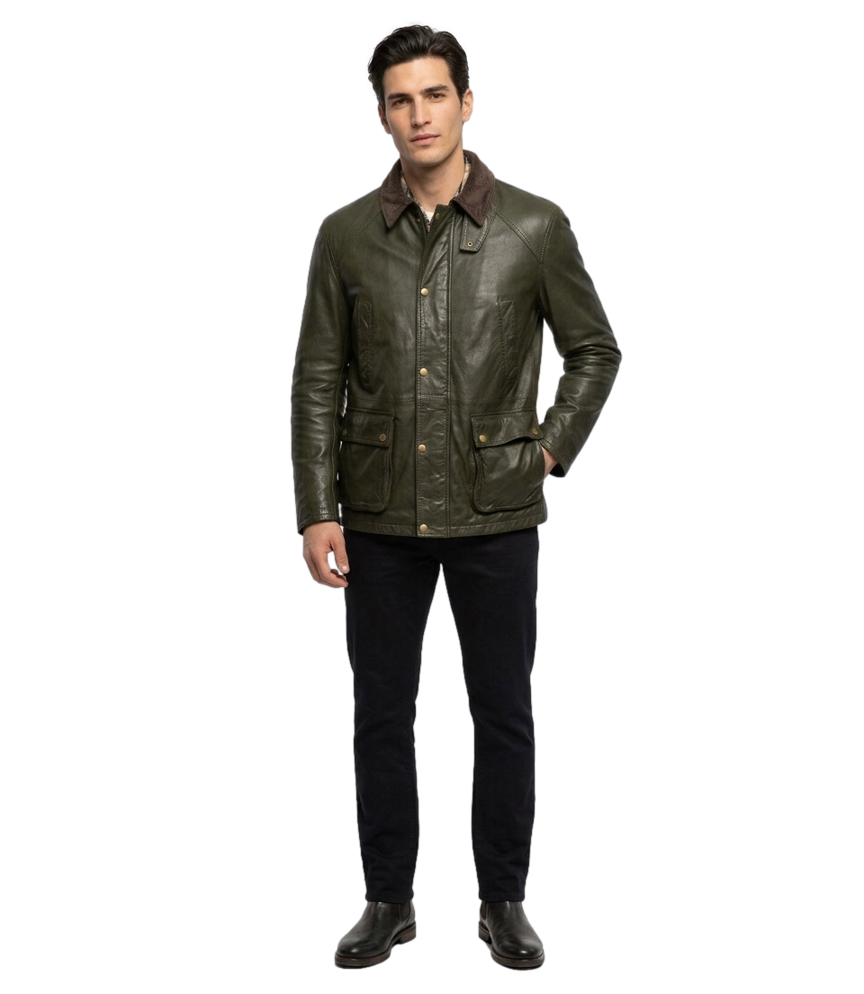 Giubbino The Jack Leathers verde Balmoral