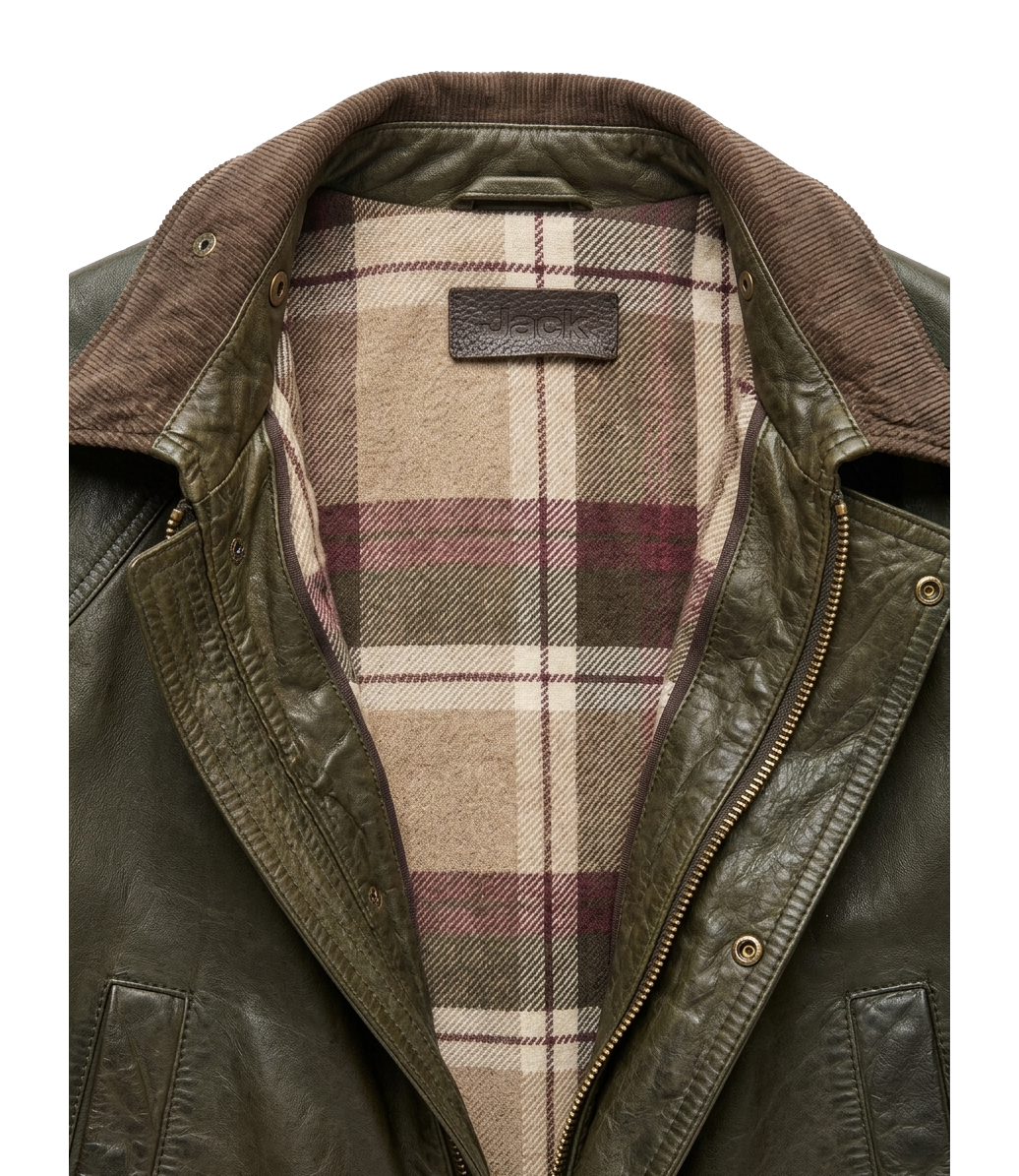 Giubbino The Jack Leathers verde Balmoral