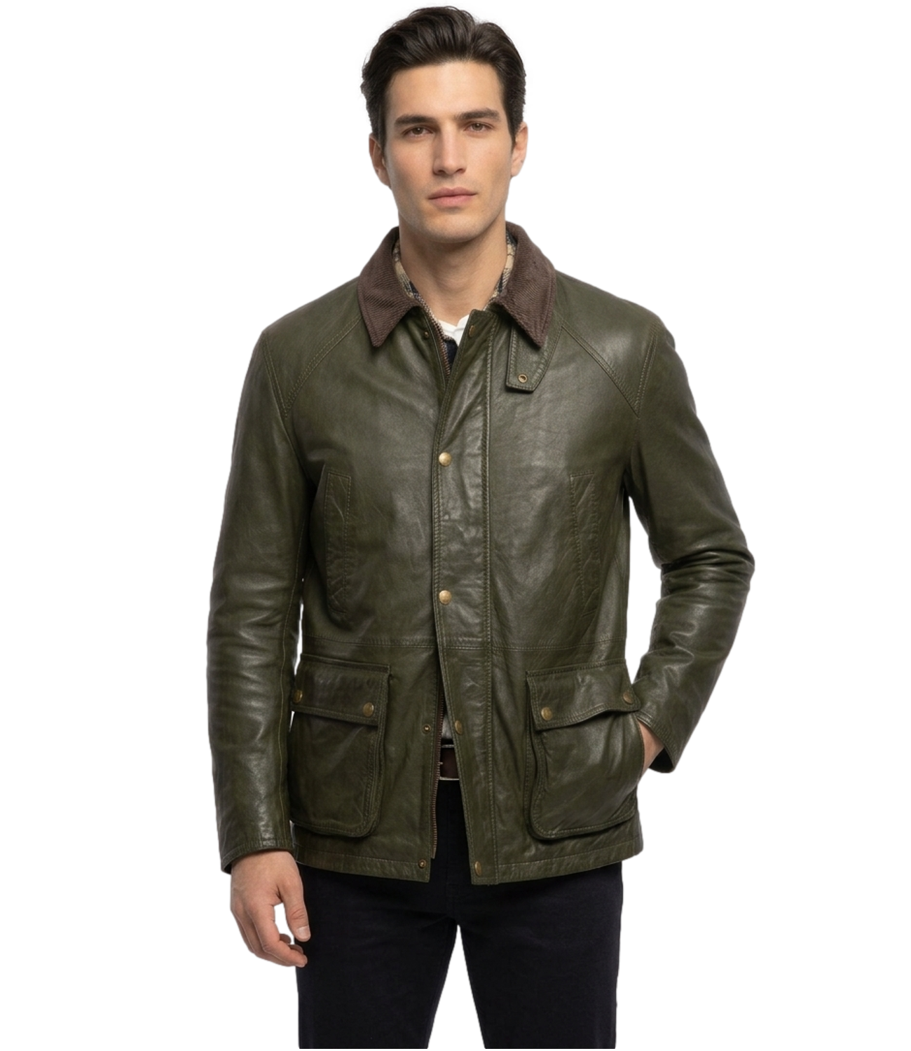 Giubbino The Jack Leathers verde Balmoral