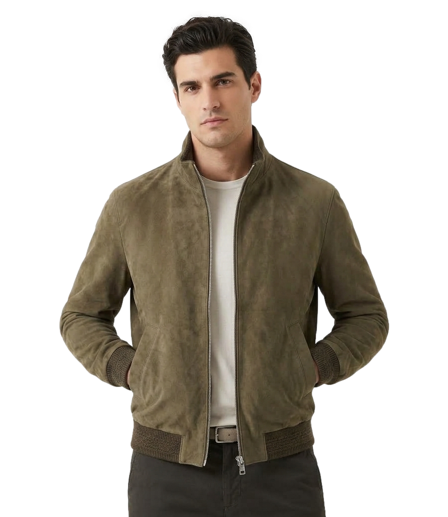Giacca The Jack Leathers beige scuro scamosciata