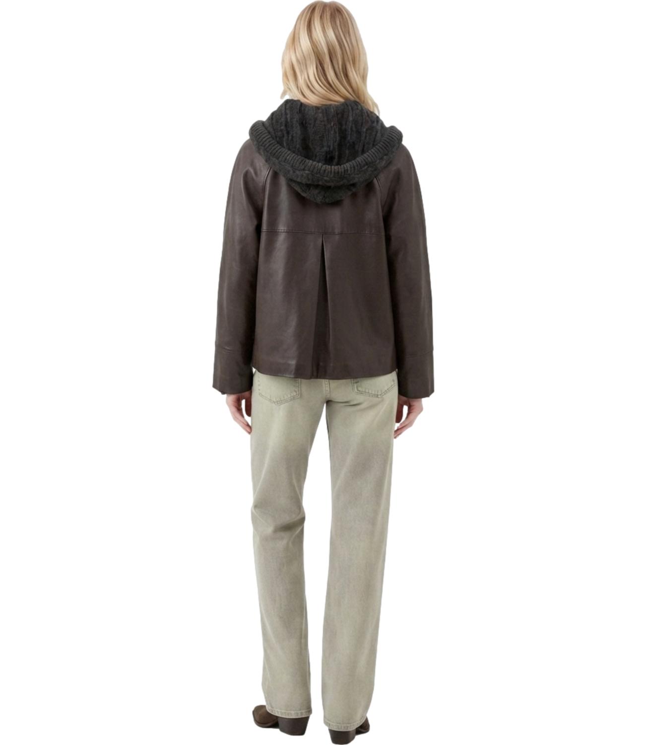 The Jackie Leathers Giacca SUN NABO Dark Brown Donna